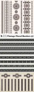 Vectors - Vintage Floral Borders 37