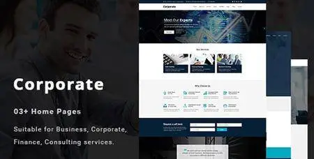 ThemeForest - Corporate v1.0 - Business and Professional Services PSD Template - 19530407