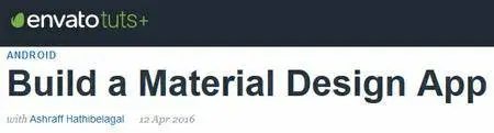 Tutsplus - Build a Material Design App