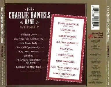 The Charlie Daniels Band - Whiskey (1974/1977) Remastered Reissue 2008