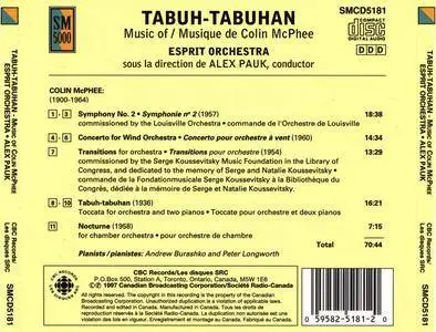 Esprit Orchestra - Tabuh-Tabuhan: Music Of Colin McPhee (1997) {CBC}