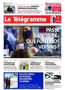 Le Télégramme Lorient – 21 août 2021
