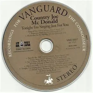 Country Joe McDonald - Tonight I'm Singing Just For You (1970) [Reissue 2001] Digipak