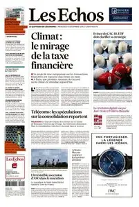 Les Echos du Mercredi 9 Décembre 2015