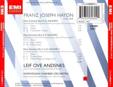 Leif Ove Andsnes, Norwegian Chamber Orchestra - Haydn: Piano Concertos Nos. 3, 4 & 11 (2005)