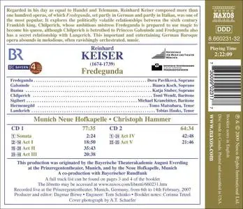 Christoph Hammer, Munich Neue Hofkapelle - Reinhard Keiser: Fredegunda (2009)