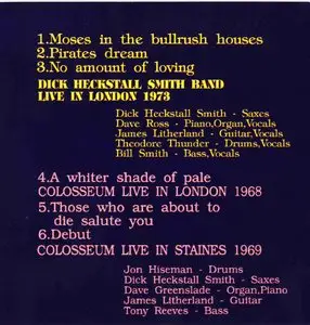 Colosseum - Live In Staines & At Boston Tea Party  1969