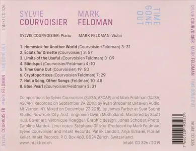 Sylvie Courvoisier & Mark Feldman - Time Gone Out (2019)