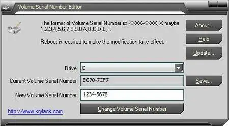 Volume Serial Number Editor 2.02.34