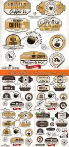 Label cafe bar and restaurant vector