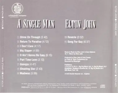 Elton John - A Single Man (1978) [1997, Japan]