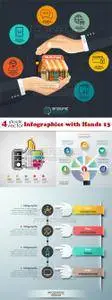 Vectors - Infographics with Hands 13