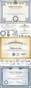 Classic Certificates Vector