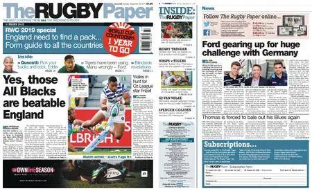 The Rugby Paper – September 16, 2018