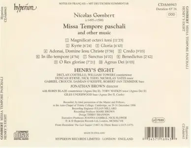 Nicolas Gombert - Missa Tempore paschali - Henry's Eight (1997)