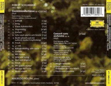 Maurizio Pollini - Robert Schumann: Davidsbundlertanze; Concert Sans Orchestre (2001)