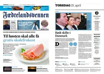 Fædrelandsvennen – 25. april 2019