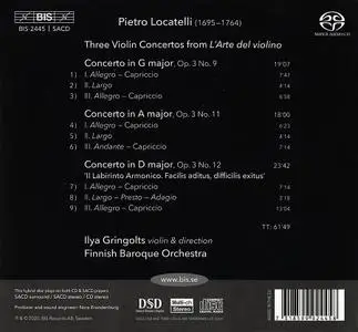 Ilya Gringolts, Finnish Baroque Orchestra - Pietro Locatelli: Il Labirinto Armonico (2020)