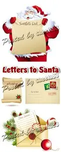 Letters To Santa Claus Vector