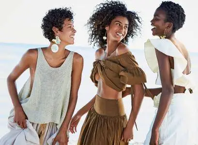 Dilone, Imaan and Aamito by Patrick Demarchelier for Allure US April 2017
