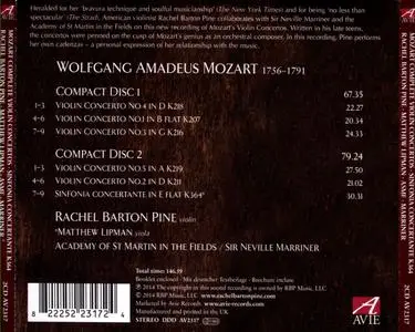 Rachel Barton Pine, Sir Neville Marriner - Mozart: Complete Violin Concertos & Sinfonia Concertante (2014)