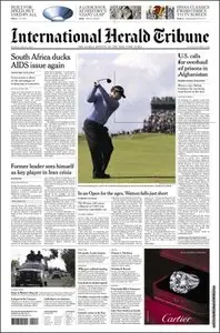 International Herald Tribune - Monday, July 20, 2009.