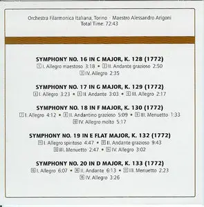 W.A.Mozart - 46 Symphonies (Alessandro Arigoni) CD4 of 10