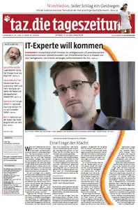 Tageszeitung TAZ vom 03 Juli 2013