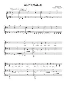 Zion's Walls (Revivalist Song) - Aaron Copland (Piano Vocal)