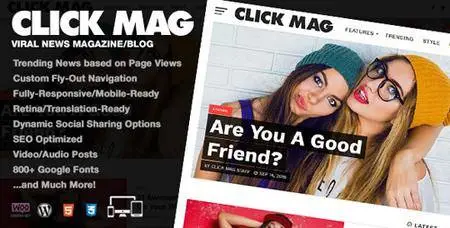 ThemeForest - Click Mag v2.0.0 - Viral WordPress News Magazine/Blog Theme - 18081003