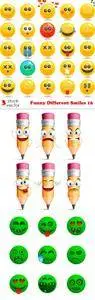 Vectors - Funny Different Smiles 16