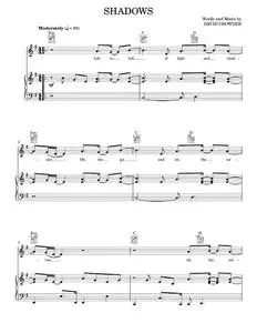Shadows - David Crowder, David Crowder Band (Piano-Vocal-Guitar)