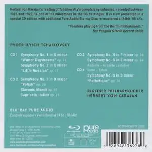 Herbert von Karajan, Berliner Philharmoniker - Pyotr Ilyich Tchaikovsky: Symphonies 1-6 [4CDs] (2019)