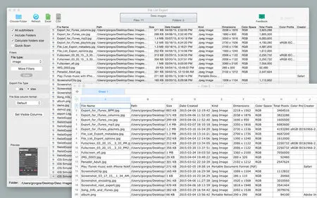File List Export 1.7.5 Retail