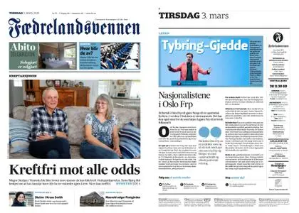 Fædrelandsvennen – 03. mars 2020