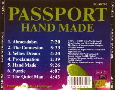 Passport - Hand Made (1973)