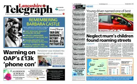 Lancashire Telegraph (Burnley, Pendle, Rossendale) – October 09, 2021