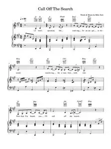 Call off the search - Katie Melua (Piano-Vocal-Guitar (Piano Accompaniment))