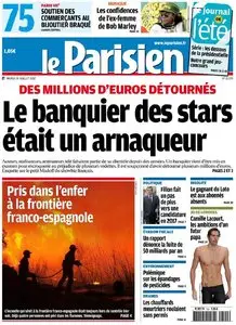 Le Parisien + Cahier Paris du Mardi 24 Juillet 2012