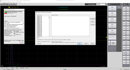 Keysight VNA Series Network Analyzer A.15.75.19