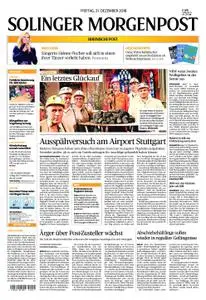 Solinger Morgenpost – 21. Dezember 2018