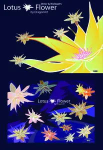Lotus Flower Vector and Wallpapers