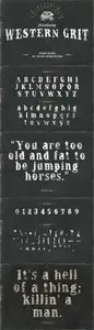 Western Grit hand made typeface