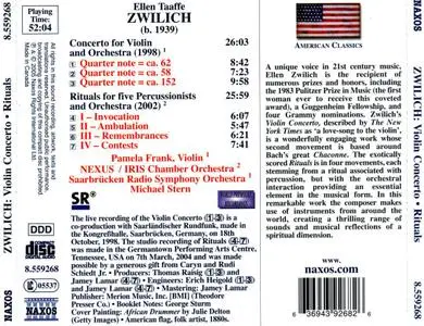 Pamela Frank - Ellen Taaffe Zwilich: Violin Concerto, Rituals (2005) (Repost)