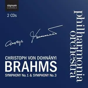 Christoph von Dohnányi, Philharmonia Orchestra - Johannes Brahms: Symphonies Nos. 1 & 3 (2011)
