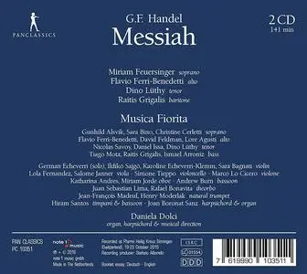 Daniela Dolci, Musica Fiorita - George Frideric Handel: Messiah (2016)