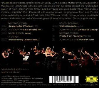 Anne-Sophie Mutter & Mutter's Virtuosi: Bach, Bologne, Previn, Vivaldi, Williams (2023)