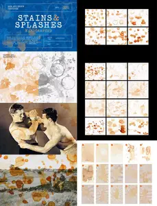 50+ Cofee Stains & Splashes Overlays for Photoshop