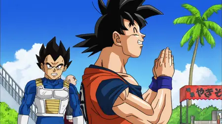 Dragon Ball Super (2015 S01E09 Thanks for Waiting Lord Beerus! A Super Saiyan God is Born at Last! ZR