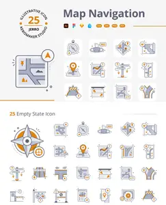 EE - Map Navigation Icon 2Z4U2QX